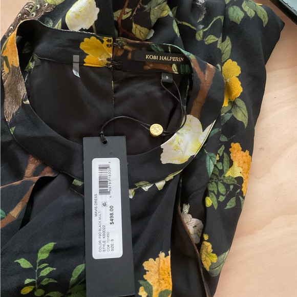 NWT Kobi Halperin Mavis Floral Print A Line Dress Size S - Picture 8 of 8